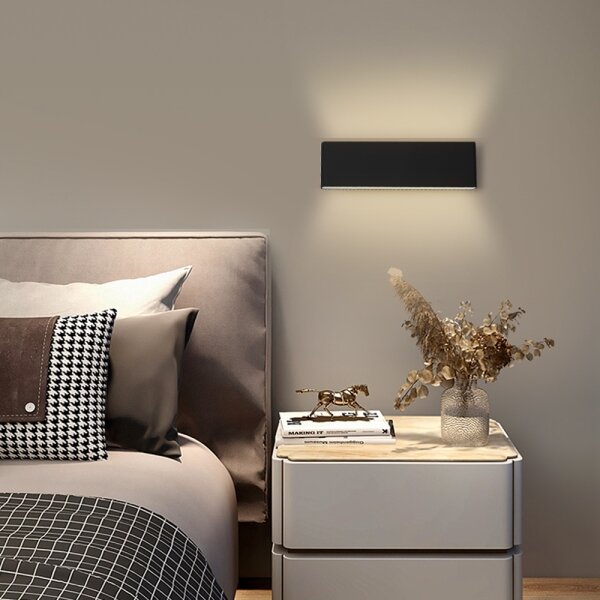 Immax NEO 07086L - Lampă LED de perete dimabilă LISTON LED/8W/230V negru+DO