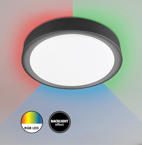Rabalux - Plafonieră LED RGB dimabilă cu senzor LED/28W/230V + telecomandă