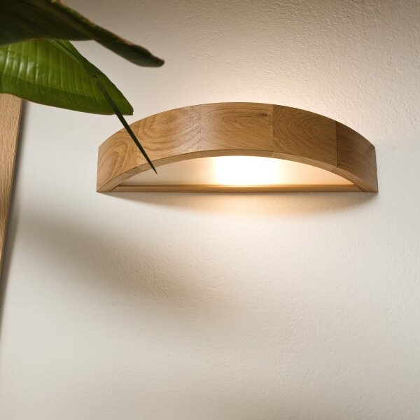 Aplică de perete OAK 1xE27/60W/230V stejar