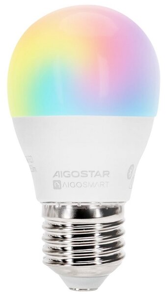 Bec LED RGBW Aigostar G45 E27/6,5W/230V 2700-6500K