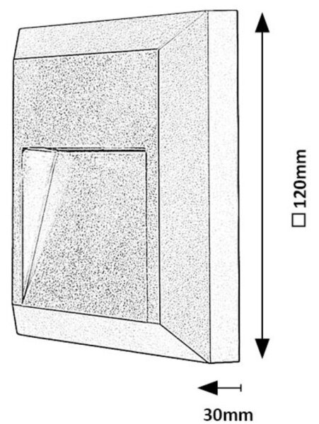 Corp de iluminat LED de exterior pentru scări Rabalux 77105 TRENTO LED/4W/230V IP65