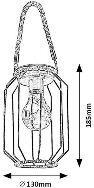 Rabalux 77046 - Lampă solară LED SLUIS LED/0,2W/1,2V IP44