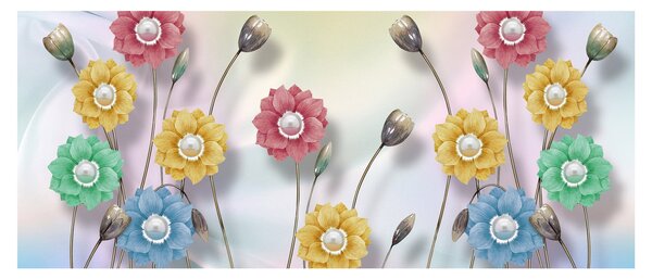 Tablou - Lunca colorată (120x50 cm)