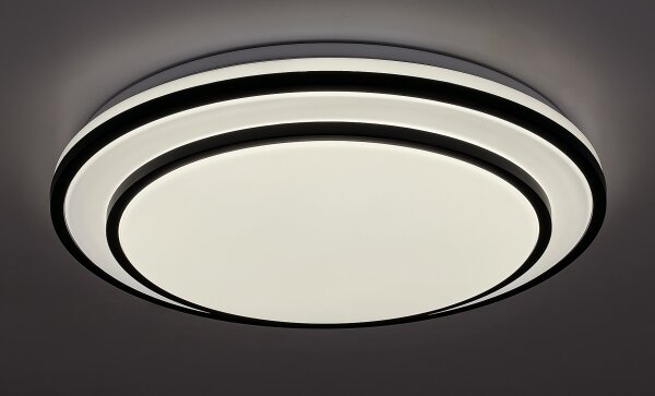 Rabalux 2130 - Plafonieră LED dimabilă LUPITA, 40W/230V, neagră, cu telecomandă