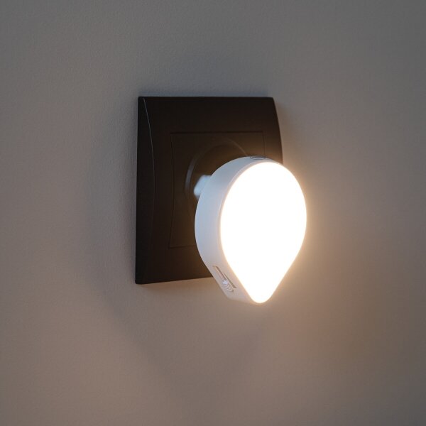 Corp de iluminat LED de orientare cu senzor pentru priză Kanlux 37396 ULOV LED/0,5W/230V