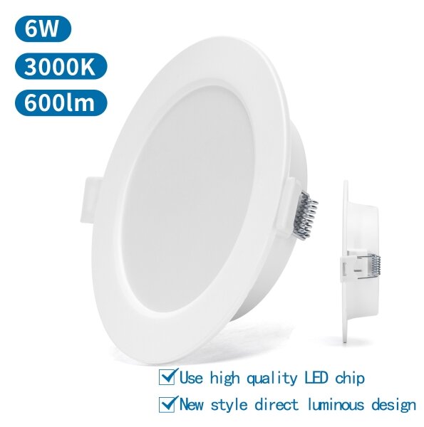 Corp de iluminat LED încastrat Aigostar LED/6W/230V 3000K d. 11,8 cm alb