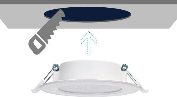 Corp de iluminat LED încastrat Aigostar LED/4W/230V 4000K d. 9,8 cm alb