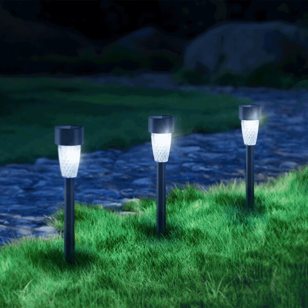 Lampă LED solară Aigostar LED/0,006W/1,2V 29,7 cm negru 6500K IP44