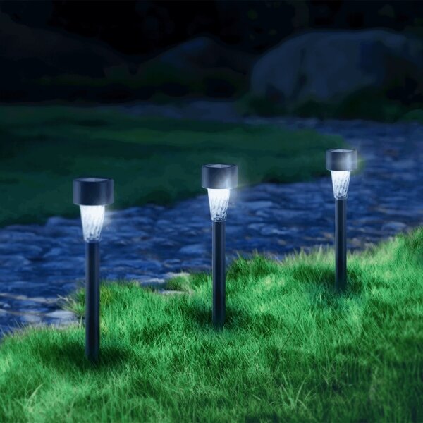 Lampă LED solară Aigostar LED/0,006W/1,2V 29,5 cm negru 6500K IP44
