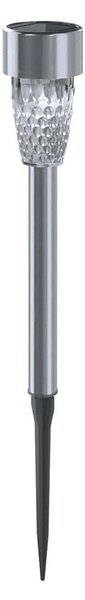 Lampă LED solară Aigostar LED/0,006W/1,2V 29,7 cm crom 6500K IP44
