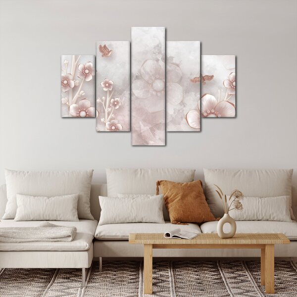 Tablou - Flori roz (150x105 cm)