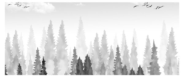 Tablou - Culmi de pădure (120x50 cm)