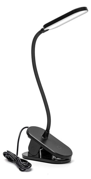 Lampă LED dimabilă de masă cu clemă Aigostar LED/2,5W/5V negru