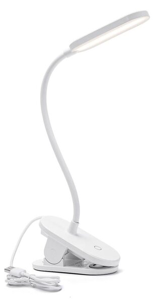 Lampă LED dimabilă de masă cu clemă Aigostar LED/2,5W/5V alb