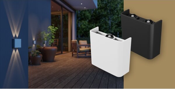 Aplică LED de exterior LUNARIX LED/2W/230V 3000-6000K CRI 90 IP54 alb