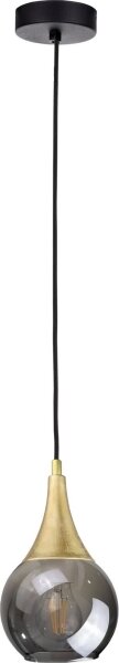 Abajur de rezervă din sticlă SMOKY E27 d. 15 cm negru