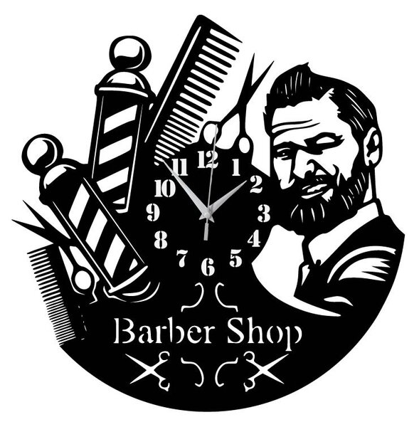 Ceas de perete Barbershop 3
