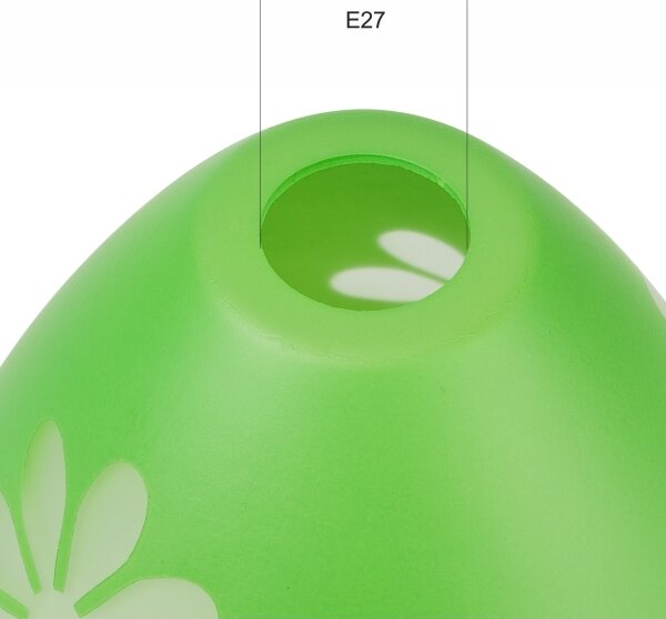 Abajur de rezervă din sticlă pentru lustră GARDEN E27 d. 23 cm verde