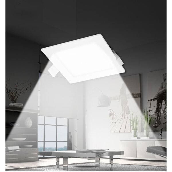 Corp de iluminat LED încastrat pentru baie Aigostar LED/16W/230V 16,5x16,5 cm 4000K alb