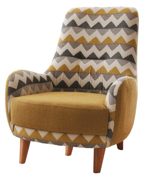 Atelier Del Sofa, Fotoliu Damla multicolor 75/88/95 cm