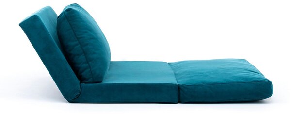 Atelier Del Sofa, Fotoliu extensibil Deniz verde 60/68/62 cm