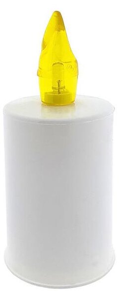 Lumânare LED/2xAA alb cald 10,8 cm alb