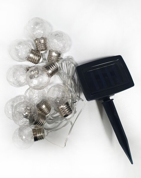 Lanț LED solar de exterior 10xLED/1,2V 2,2 m IP44