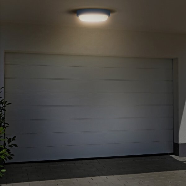 Aplică LED de exterior Solight WO745-G LED/13W/230V 4000K IP54 rotund gri