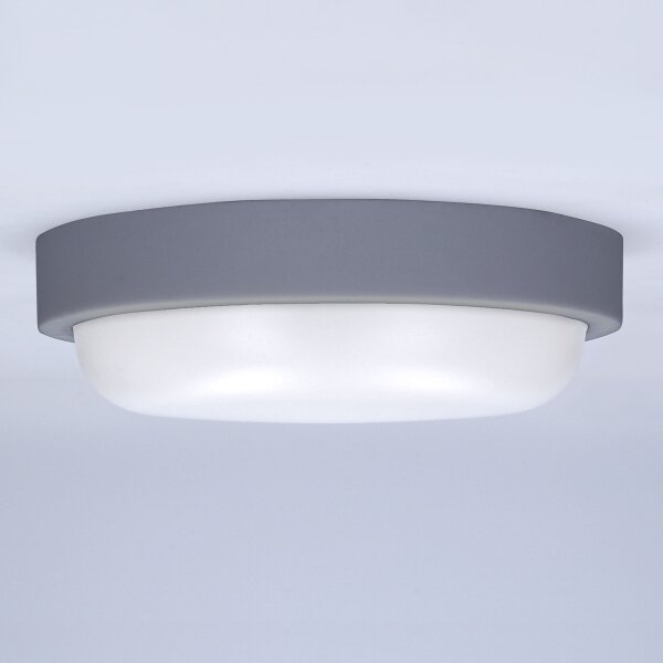 Aplică LED de exterior Solight WO745-G LED/13W/230V 4000K IP54 rotund gri