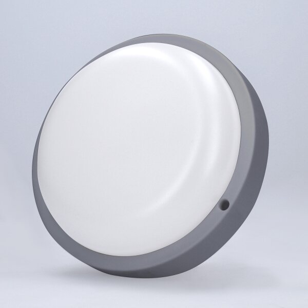 Aplică LED de exterior Solight WO745-G LED/13W/230V 4000K IP54 rotund gri