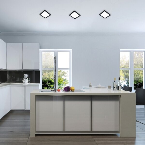 Corp de iluminat LED încastrat Rabalux 71228 SHAUN LED/3W/230V 9x9 cm negru