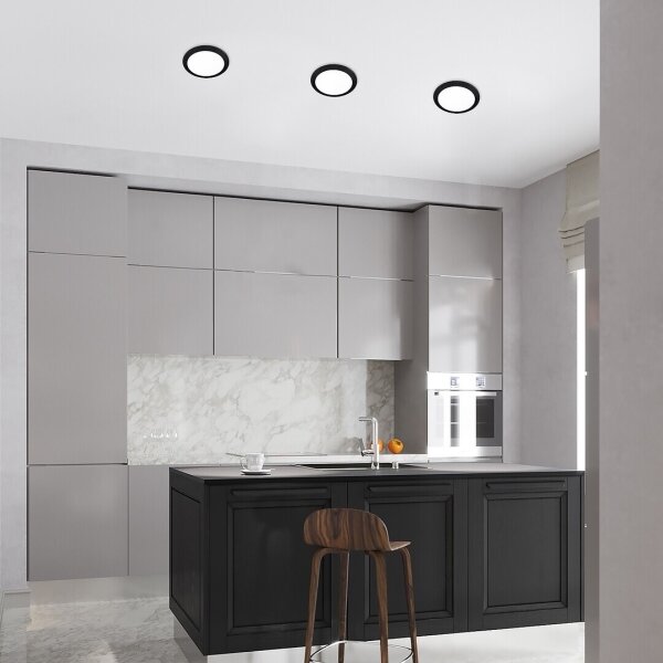 Corp de iluminat LED încastrat Rabalux 71224 SHAUN LED/3W/230V d. 9 cm negru