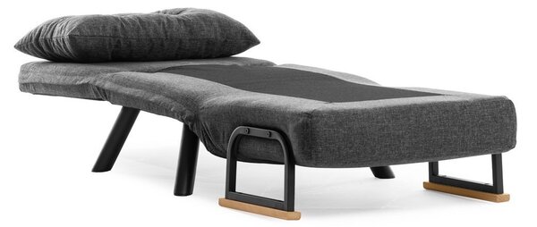 Atelier Del Sofa, Fotoliu extensibil Elmas gri inchis 67/78/78 cm