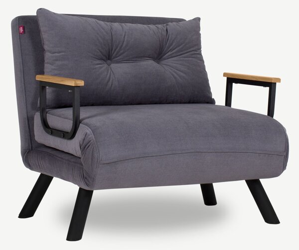 Atelier Del Sofa, Fotoliu extensibil Elmas gri 67/78/78 cm