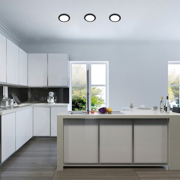 Corp de iluminat LED încastrat Rabalux 71227 SHAUN LED/18W/230V d. 22 cm negru