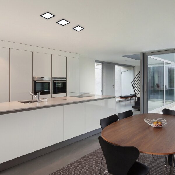 Corp de iluminat LED încastrat Rabalux 71231 SHAUN LED/18W/230V 22x22 cm negru