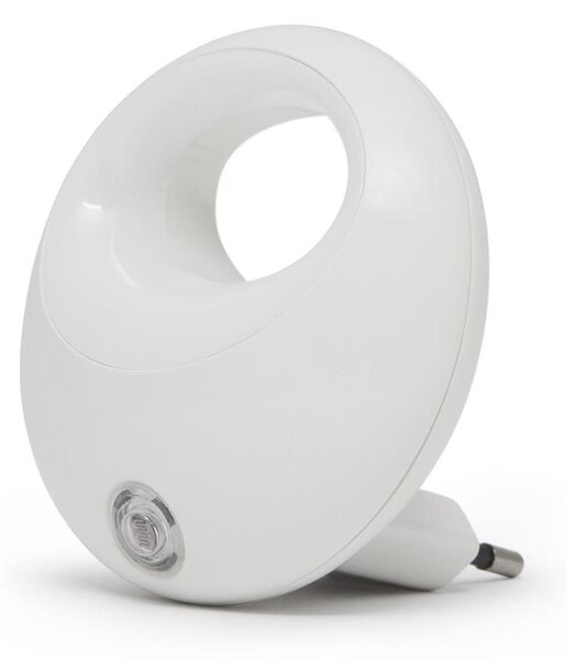 Corp de iluminat LED de orientare pentru priză cu senzor LED/1W/230V alb
