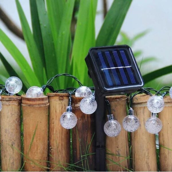 Lanț LED solar 6,9m 50xLED/1,2V