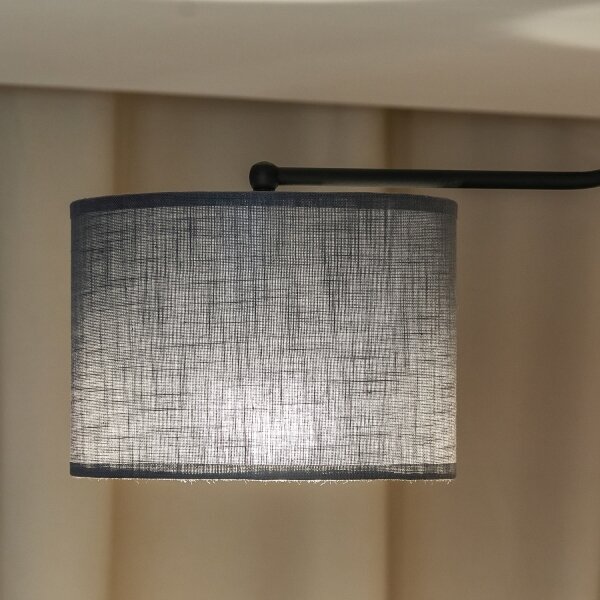 Lustră aplicată ALBA 3xE27/15W/230V gri