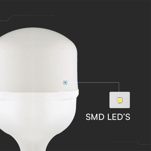 Bec LED T140, soclu E27, 50 W, 230 V, 4000 K