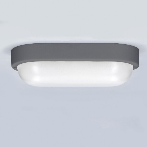 Aplică LED de exterior Solight WO744-G LED/13W/230V 4000K IP54 gri oval