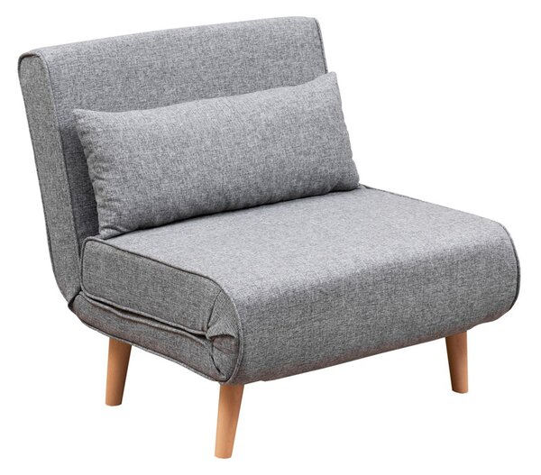 Atelier Del Sofa, Fotoliu extensibil Emel gri deschis 80/79 cm