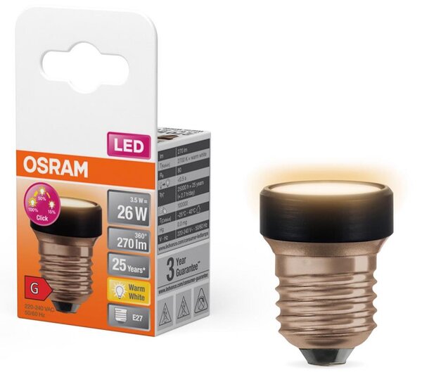 Bec LED dimabil Osram E27/3,5W/230V 2700K