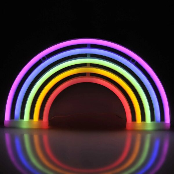 Decorațiune LED neon de perete RAINBOW LED/3W/3xAA multicolor