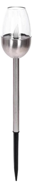 Lampă LED solară Aigostar LED/0,006W/1,2V 38,2cm crom 2700K IP44