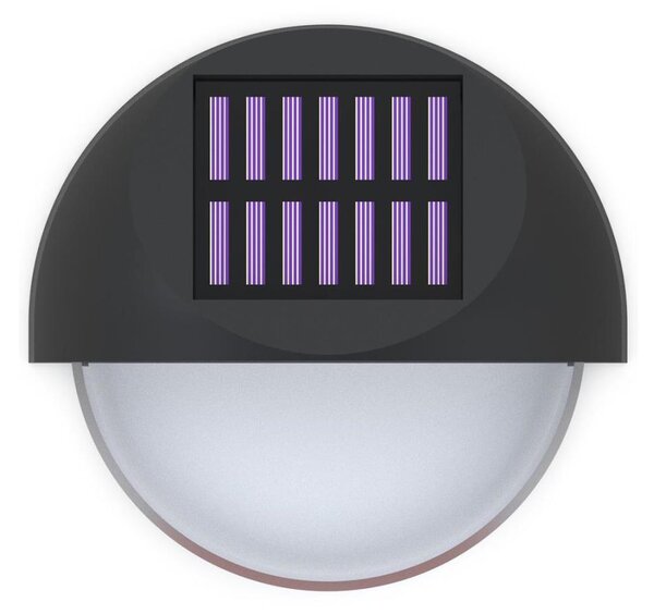 Aplică LED solară Aigostar LED/1W/1,2V negru 2700K IP44