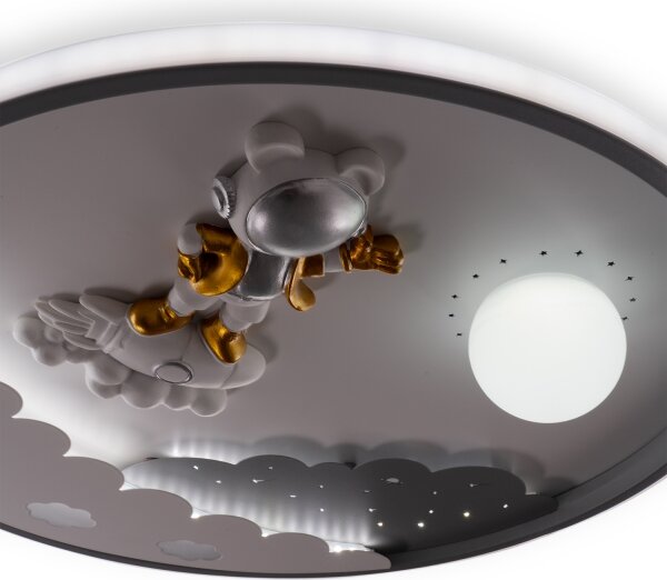 Brilagi - Plafonieră LED reglabilă pentru copii ASTRO LED/68W/230V 3000-6000K +telecomandă