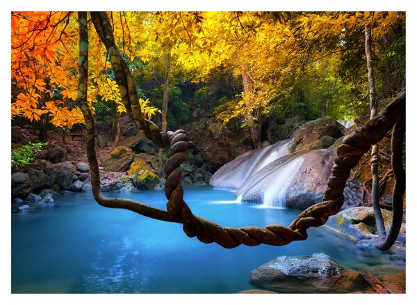 Tablou - Cascade din Asia (70x50 cm)