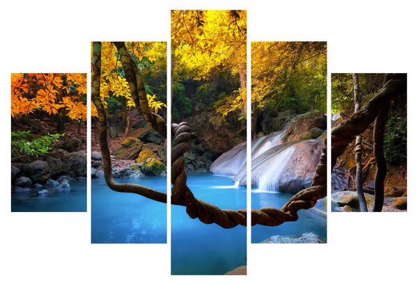 Tablou - Cascade din Asia (150x105 cm)