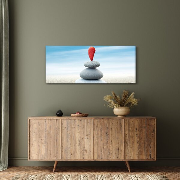 Tablou -Echilibru cu pietre (120x50 cm)
